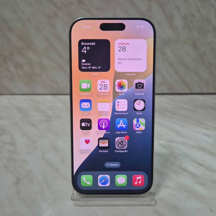 Telefon Apple iPhone 16 Pro 128 White 93% bat Zeus Amanet Rahova 34817