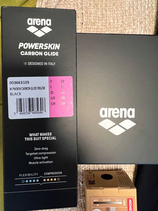 Състезателен бански ARENA Women Carbon-Glide Open back