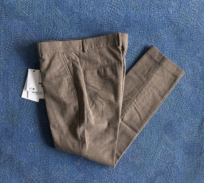 43% вълна Selected Homme Wool Trousers мъжки панталони - 32