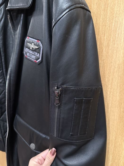 Geaca piele Aeronautica Militare