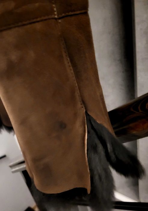 Cojoc piele femei Shearling,ca NOU! Nr 44,Made in Italy