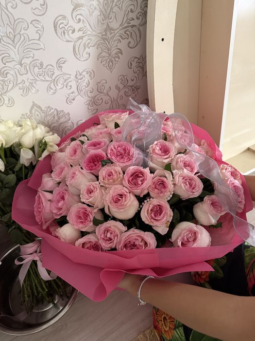 Цветы 51 розы Щымкент