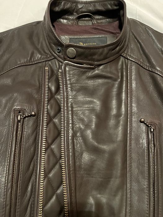 Чисто ново, кожено яке NORTON, естествена кожа, внос от Англия