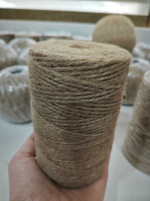 Джут,пенька,Бечевка аргон верёвка шпагат для рукоделия и вязания