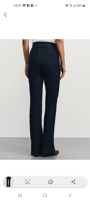 Джинсы клеш со стрелками