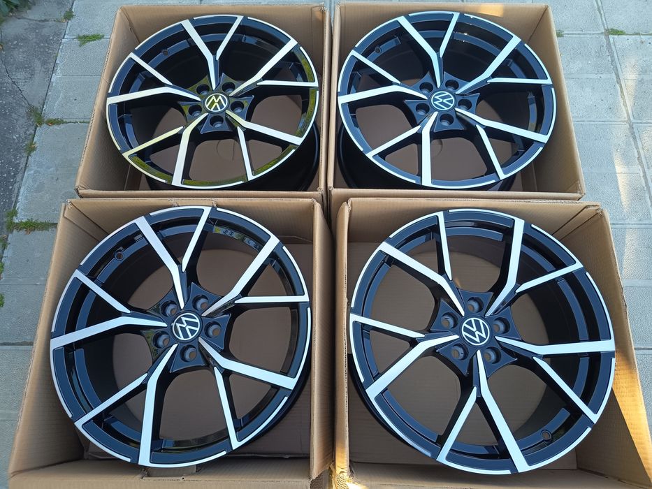 ПРОМОЦИЯ! Чисто НОВИ!! ДЖАНТИ VW R LINE  17" 5X100 Фолксваген Поло Голф Ауди Сеат Шкода 5х100