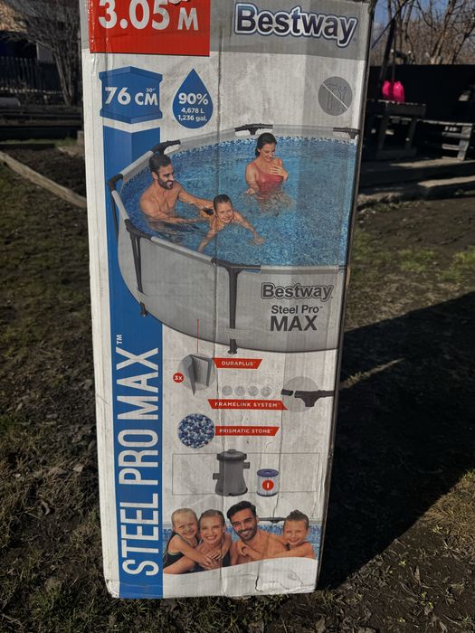 Бассейн bestway steel pro max
