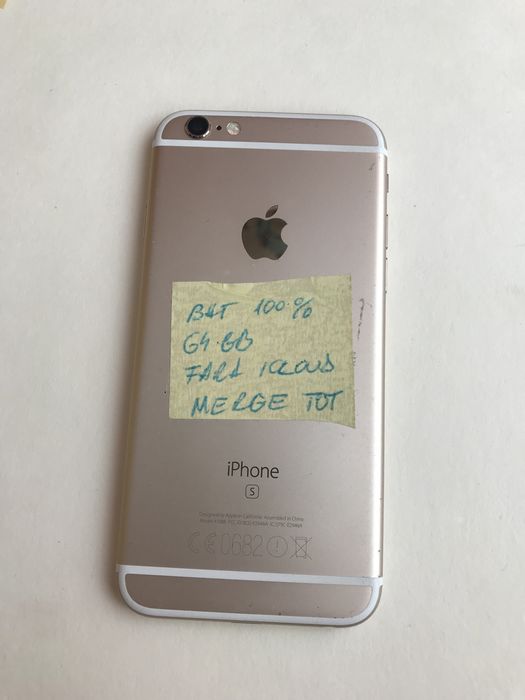 Iphone 6s 64gb. Baterie 100%