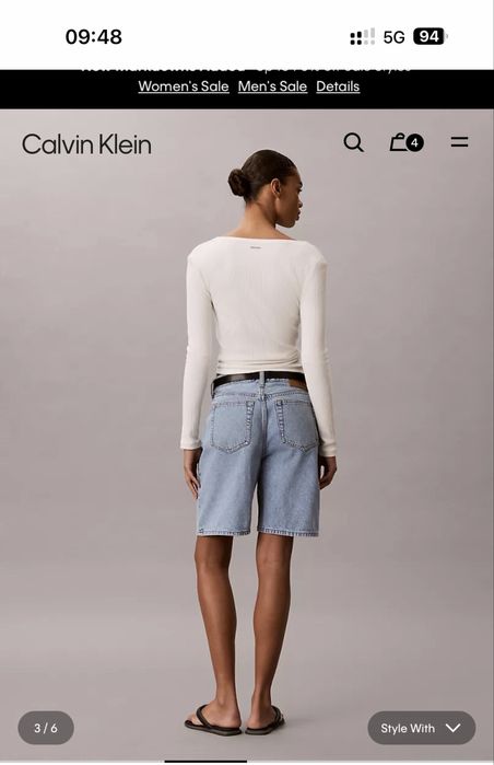 Женские джинсовые шорты Calvin Klein