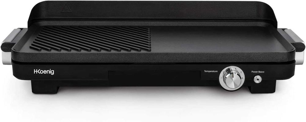 Електрически скара с грил и плоча H.Koenig GRX330, 1800W, НОВО