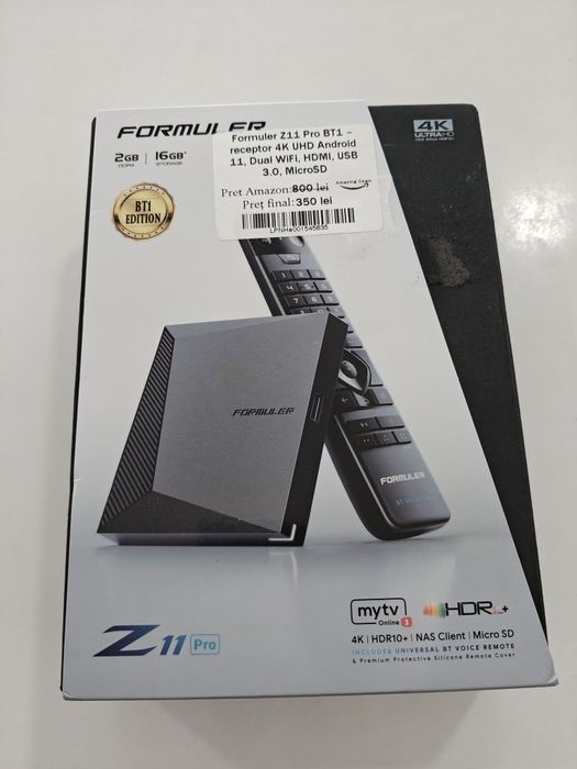 Formular Z11 Pro BT1 ,Receptor 4K UHD ,Android TV, Wi-Fi