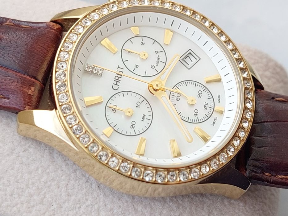Ceas dama Christ Diamonds chronograph quartz swiss, colectie
