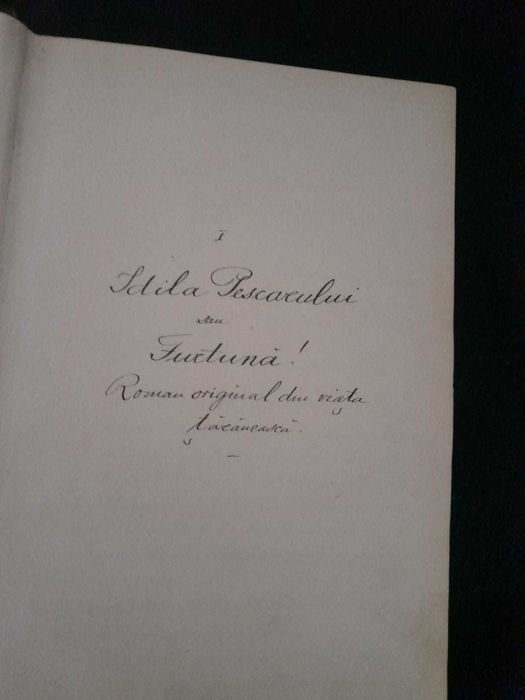 Manuscrise Constantin G Polichroniade