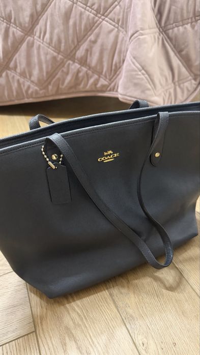 Coach Сумка синяя кожа