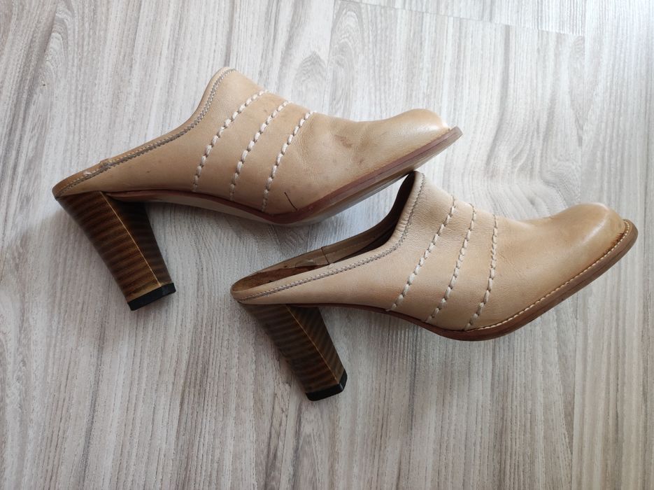 Дамско сабо от естествена кожа