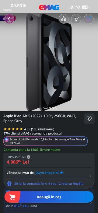 Ipad Air 5 2022 10.9"