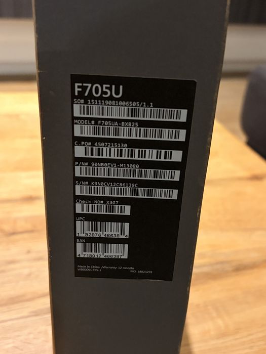 Vand Laptop Asus Vivo Book F705 U