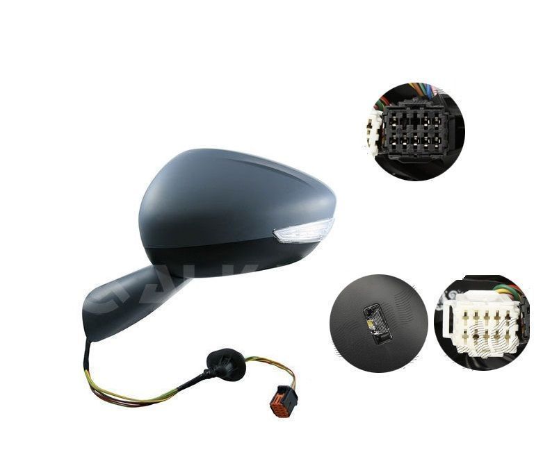 Oglinda exterioara Citroen C4 Picasso, 06.20, partea stanga/dreapta, culoare sticla crom, sticla convexa, carcasa grunduita, cu incalzire, ajustare