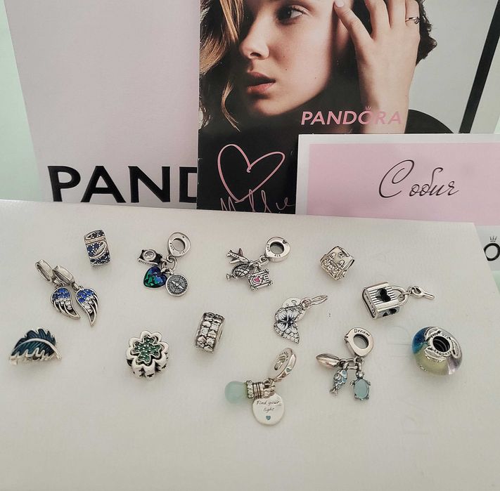 Оригинални сребърни талисмани PANDORA ALE S925 Пандора+ кутия!