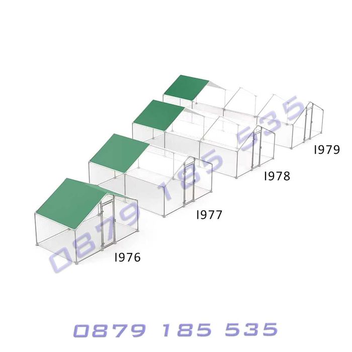 Метален кокошарник покрив домашни птици животни къща кокошки сглобяема