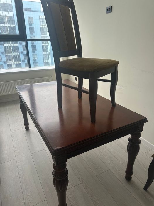 Стол прочная коричневый