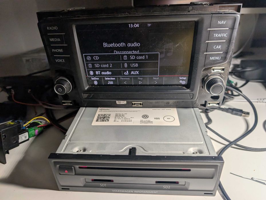 MIB2 Navigatie originala decodata Volkswagen Passat B8 Golf 7 Touran VW MOST Dynaudio