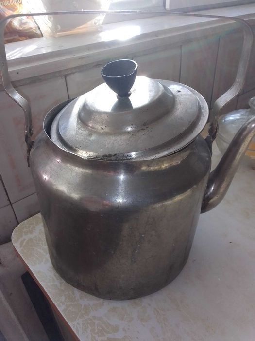 Чайник старинный металлический луженый 5 литров