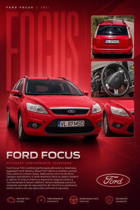 Ford focus 2 2011 E5 1.6 tdci 109cp