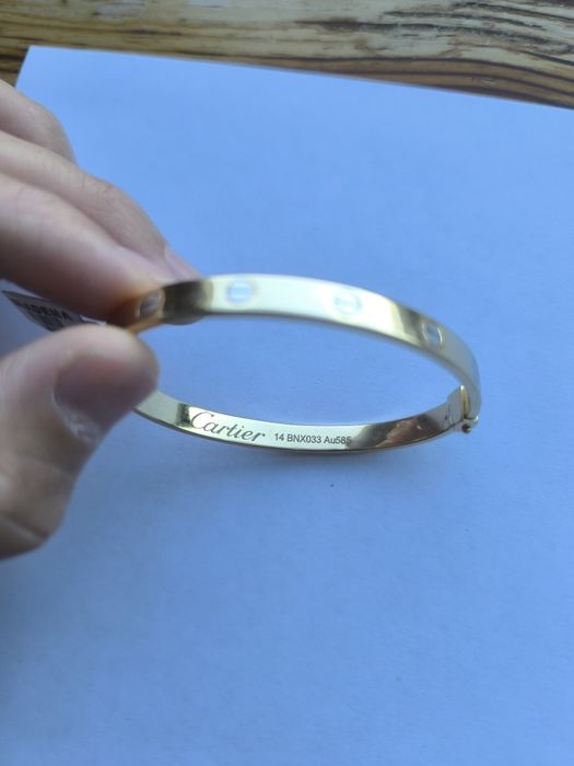 Золотой браслет Cartier Italy