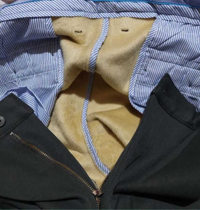 Pantalon  casual căptușeală termică M/L kaki