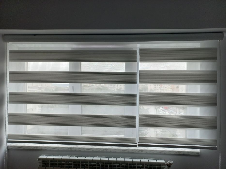 Rolete/Jaluzele 215cm lățime alb argintiu