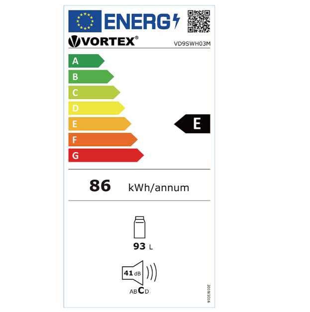 Frigider Vortex cu o ușă stare impecabila economic