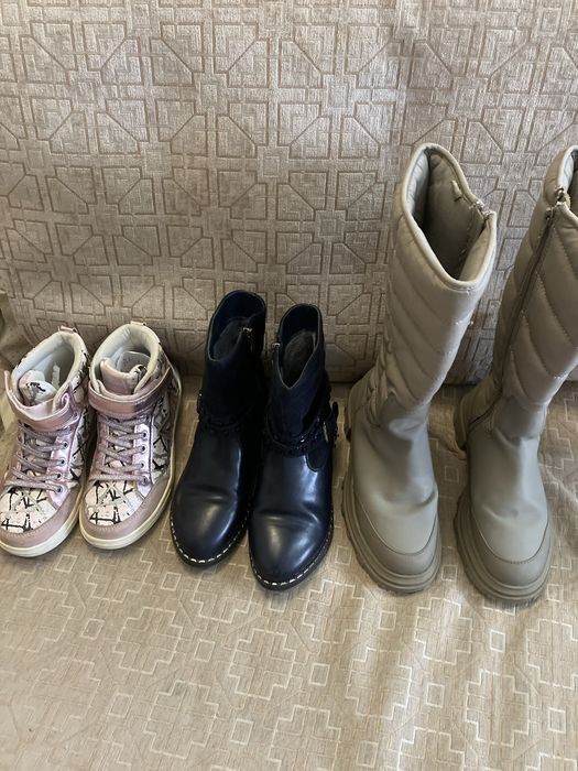 Сапоги, полуботинки кожа