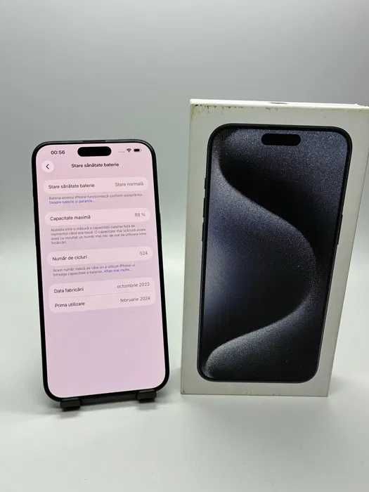 iPhone 15 Pro Max - 512Gb - Baterie 100% - Stare IMPECABILA - Garantie