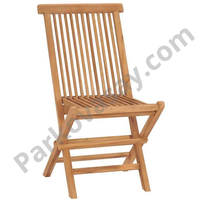 Сгъваеми градински столове тиково дърво масив