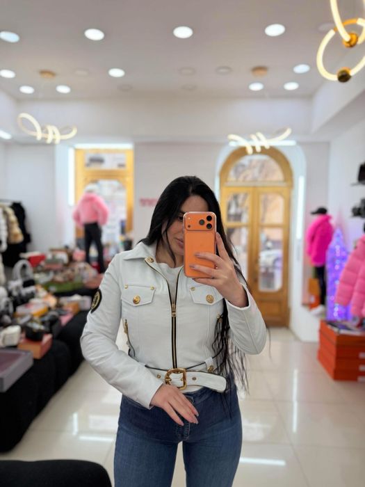 geaca balmain piele naturala