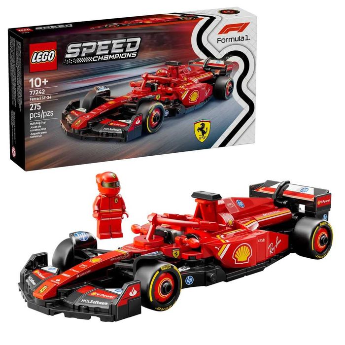LEGO Speed ​​Champions Ferrari SF24 F1 Race Car конструкторы для детей