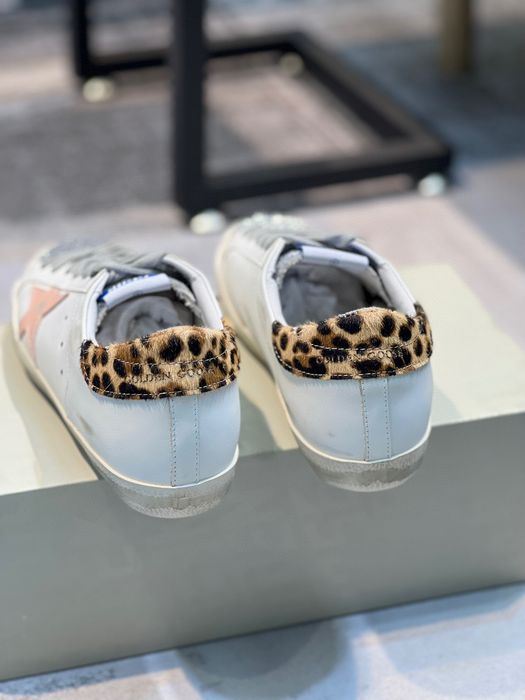 Golden Goose V-Star Pink glitter star / Metallic heel tab
