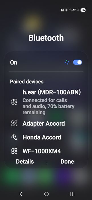 Sony MDR-100ABN h.ear, casti audio Hi-Res