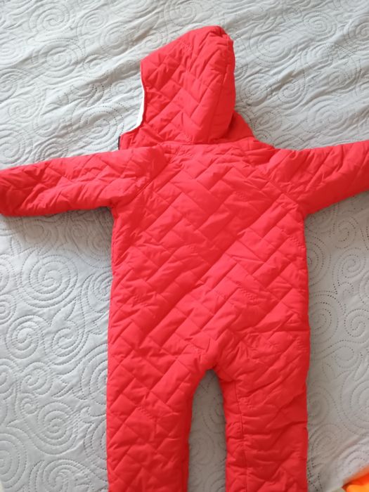 Costum ski copii Kippio - combinezon iarnă, roșu, mărimea 104, îmblăni