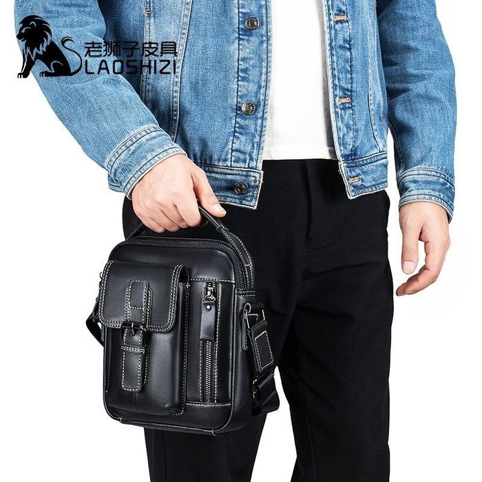 Мужская сумка из 100% натуральной кожи бычьей мужской барсетка