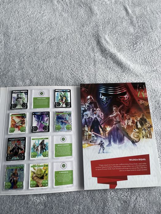 Vand album colectie Star Wars complet si cartonase dublate