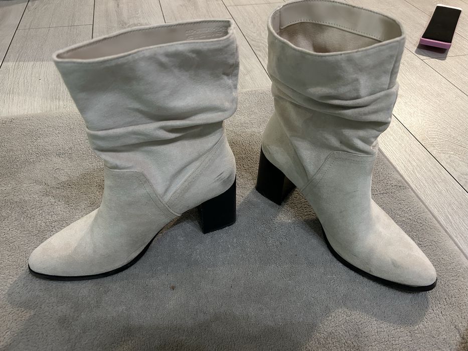 Боти Nine West в светло бежово