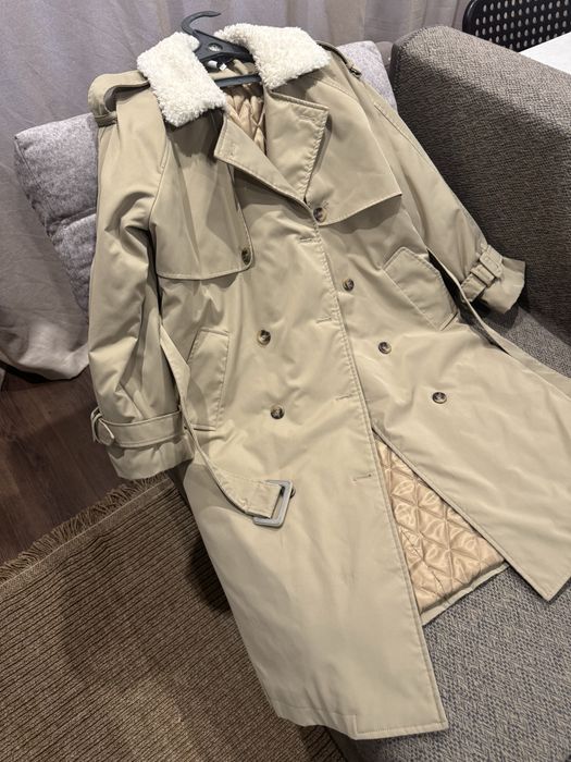 Тренч теплый плащ пальто 42-44р М Celine