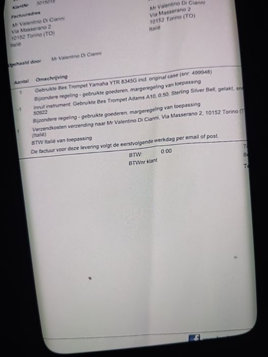 Vand trompeta YamahaYTR 8345 G