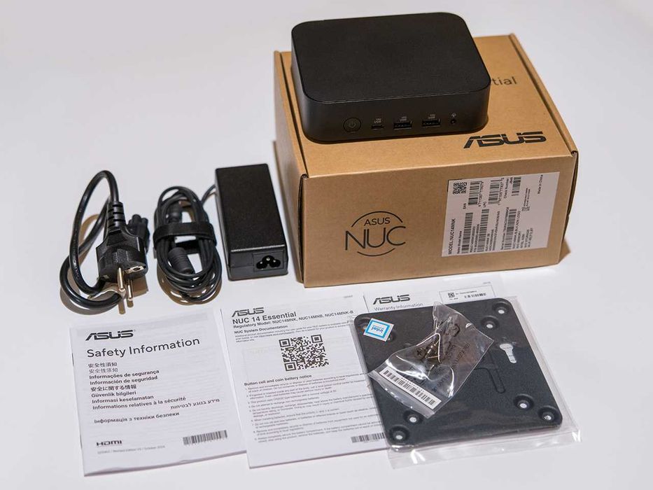 Mini PC Asus Nuc Intel N250 12GB DDR5 256GB SSD M.2 Wi-Fi 6E AX211