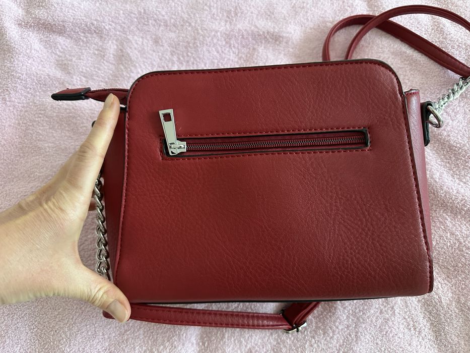 Poseta rosie cu funda