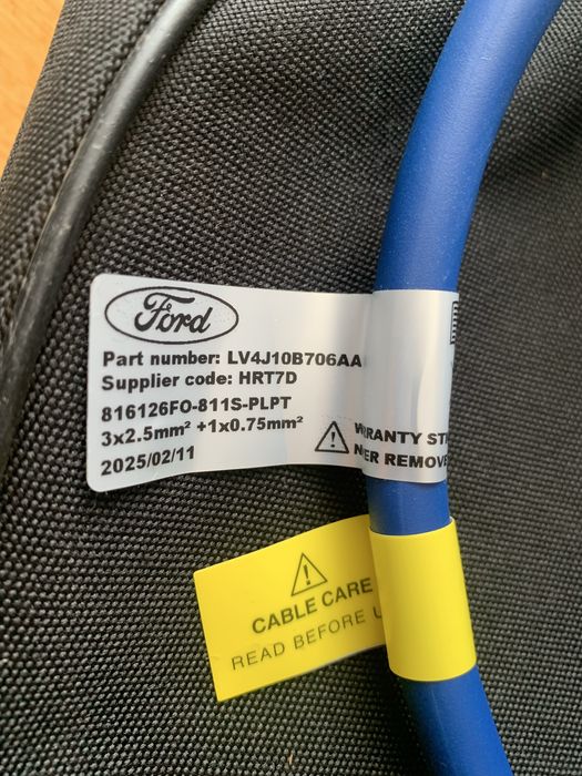 Cablu incarcare EV  Ford sau EV Harting Automotive 20A 480V