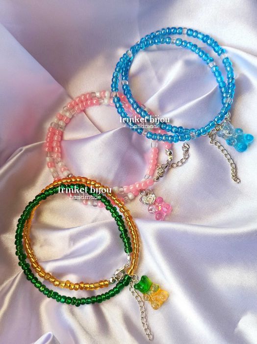 Чокер из бисера жемчуга бархата кружев