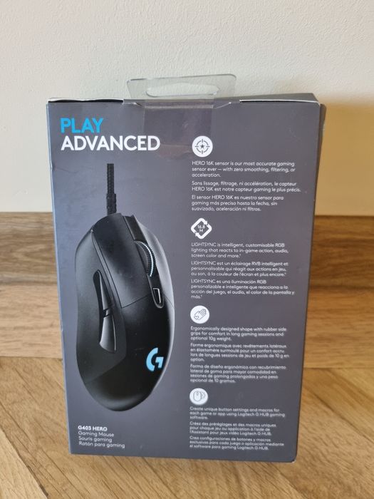Mouse gaming Logitech G403 Hero 16K DPI, Negru